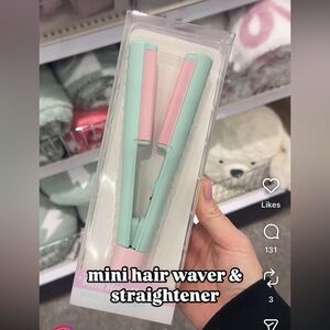 Mint and Pink Hair Waver Iron NEW